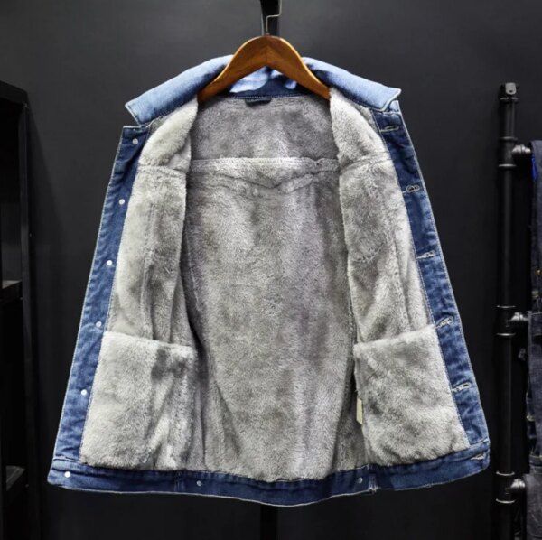 Denim Cashmere Jacket - Image 3